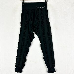 Skinnify Resistance Band Leggings Size Medium Black 8 Bands Athletic